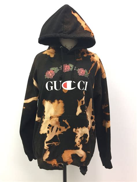 gucci hokdie|Gucci distressed hoodie.